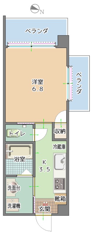 募集中のお部屋804号室
