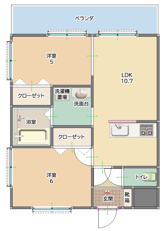 募集中のお部屋302号室