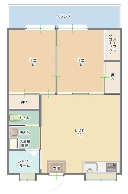 募集中のお部屋205号室