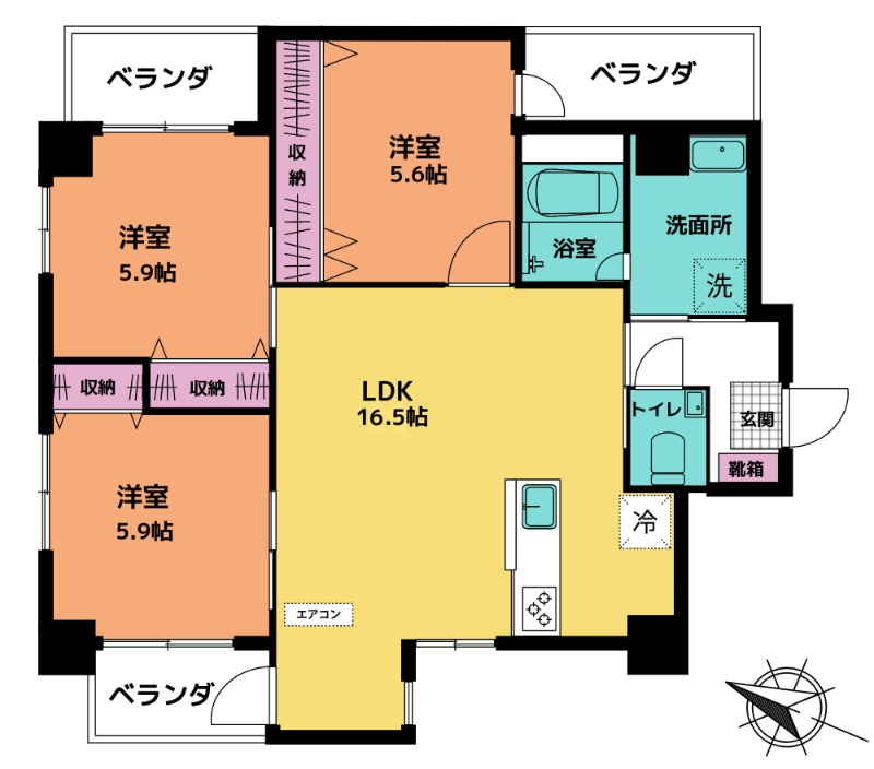 募集中のお部屋203号室