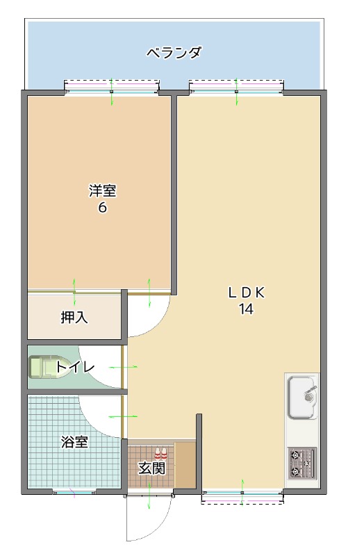 募集中のお部屋301号室