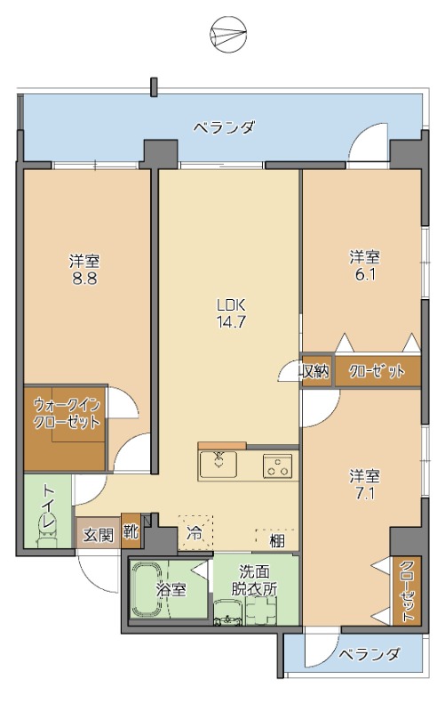 募集中のお部屋1001号室