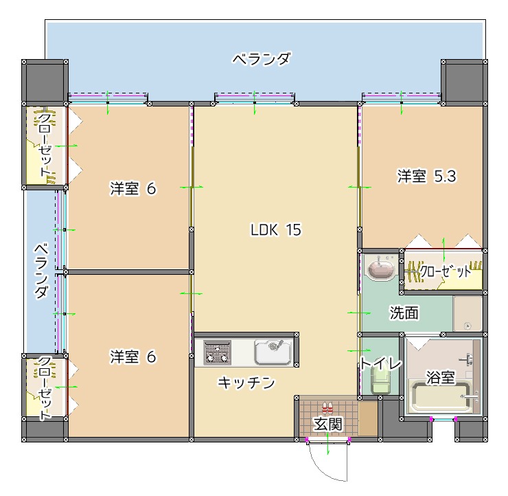 募集中のお部屋201号室