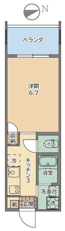 募集中のお部屋202号室
