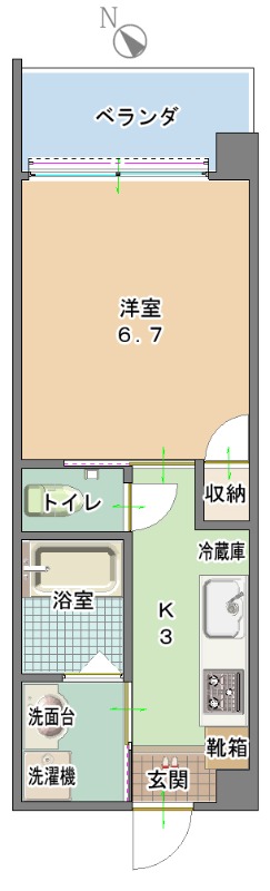 募集中のお部屋301号室