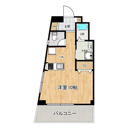 募集中のお部屋1R-Aタイプ